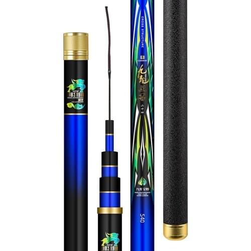 3.6m-11m Power Hand Rod 12H Super Hard Sturgeon Angeln Canne High Carbon Telescopic Wedkarstwo Olta Spinning Oltas