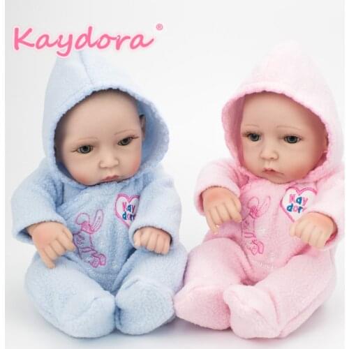 Kaydora 10 inch 25cm Adorable lol Mini Twins Style Reborn Bebe Dolls Handmade Hot sale reborn baby doll baby doll Christmas gift