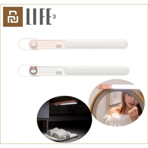 Youpin 3Life USB LED Night Light Magnetic Mini Table Lights Eye Protection Reading Light Pasteable With Hooks Kitchen Lamp Light