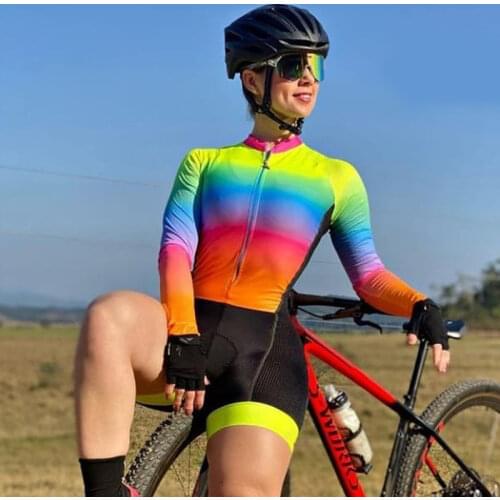 Triathlon Clothing Cycling Monkey Jumpsuit Womens Summer Bicycle Riding Jersey Sets MTB Skinsuit Pro Team Uniform Ropa Ciclism
