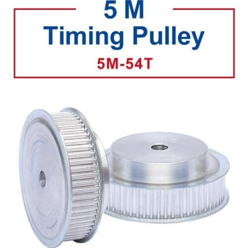 Timing Pulley 5M54Teeth BF type teeth pitch 5 mm process hole 10 mm pulley wheel slot width 21/27mm for 20/25 mm timing belt