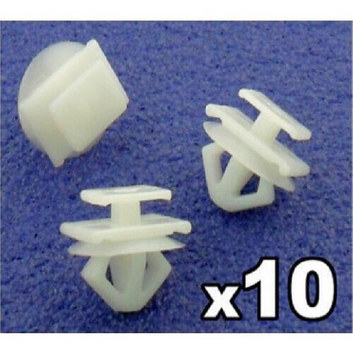 10x For Peugeot Plastic Trim Clips- for Bumpers, Grille trims & Door Side Mouldings