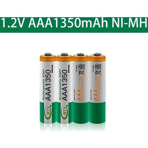 2021 1350mah Ni-MH AAA Batteries 1.2V Rechargeable Battery NI-MH Battery for Camera,Toys Led Flashlight Torch