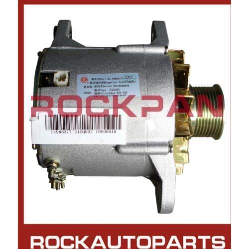 FOR CUMMINS 4BT 6BT ENGINE AUTO ALTERNATOR C4988377 28V 45A FOR DONGFENG TRUCK
