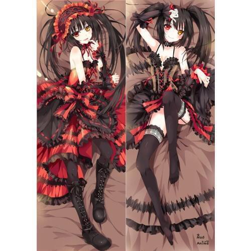 DATE A LIVE Tokisaki Kurumi Sexy Anime Pillow Case Yatogami Tohka Hugging Body Pillow Cover Female Throw pillows dakimakura case