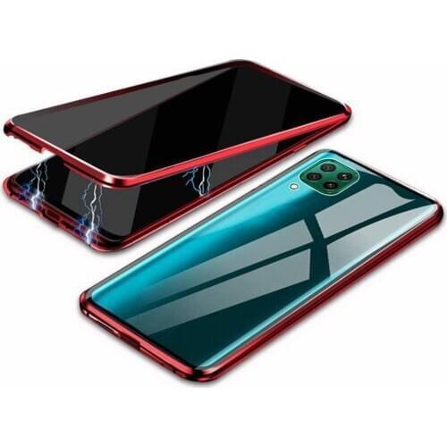 Tempered Glass Privacy Case For Huawei P Smart 2020 Case Shockproof P40 Pro Cover Luxury Coque For Huawei P30 Pro P40 Lite Funda