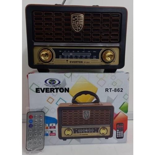 Everton Rt-862bt Usb/sd/fm/bluetooth Supported Controlled Nostalgic Radio