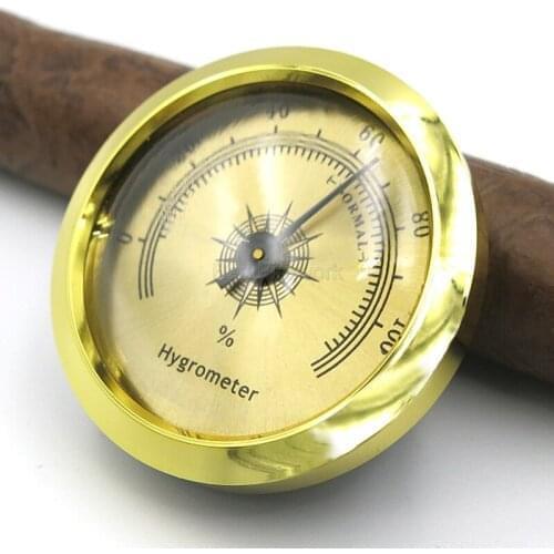 Cigar Hygrometer Accurate Holder Portable Mechanical Humidor Hygrometers For Cigar Humidor Gadget