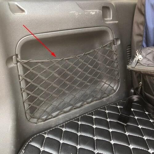 Car Trunk Storage Net Bag Pocket For Mercedes Smart Fortwo 451 2009-2014 Accessories Car Mesh Organizer Storage Bag String Net