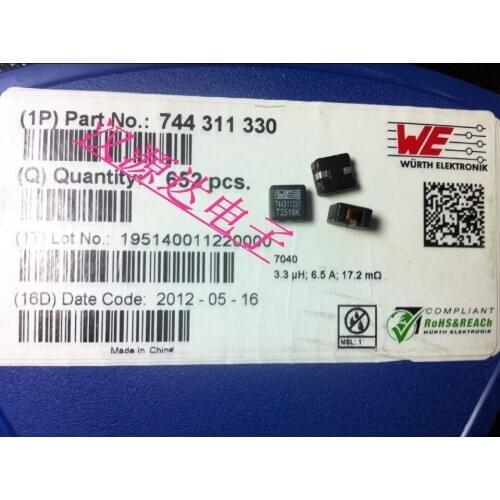 744311330 WE-HCI 7040 3.3UH 11A patch flat copper coils high-current inductors