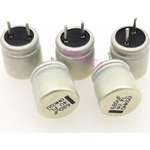 10pcs Solid Capacitor 680uF 4V FL Series 8x9mm Low ESR 4V680uF VGA/Motherboard Capacitor