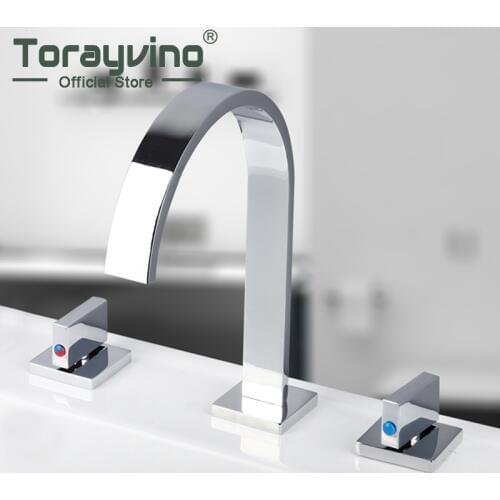 Best Price Brass Wall Mounted Waterfall 3 pcs Mixer Chrome Polished Bathtub Bathroom Faucet Set 34A