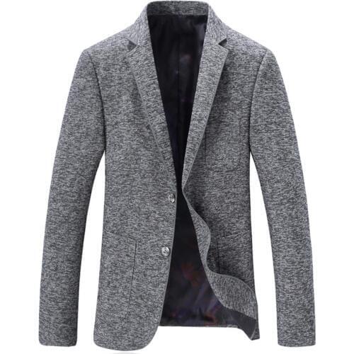 2019 Spring High Quality Blazer Men Casual Male Classic Gray Blazer Mens Fashion Slim Fit Coat Business Jacket Heren Colberts