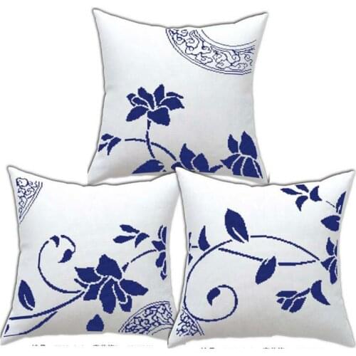 Cross stitch handmade kit 11CT / 14CT printing Aida fabric car decoration pillow living room sofa cushion cross stitch kits