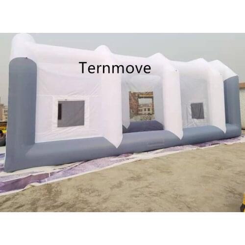 Motorcycle inflatable spray booth portable car paint booth with blower and filter mobile garage tent