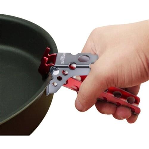 Aluminum Alloy Non-Slip Clamp for Outdoor Pot, Pot for Camping, Hiking, Picnic, Kitchen, Home, Bowl