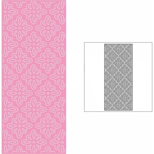 New Timeless Flowers Slim Background Plate 2021 Metal Cutting Dies for DIY Scrapbooking and Card Making Embossing Craft No Stamp