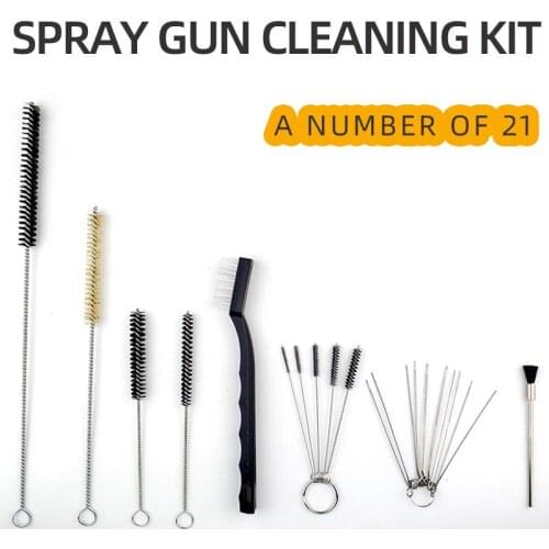 Spray gun cleaning tool set spray pen cleaning brush auto repair spray gun paint gun bristle brush