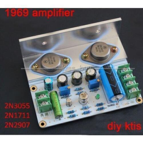 JLH 1969 class A power Amplifier Board HiFi High Quality PCB MOT / 2N3055 Diy Kits dc 12-24V