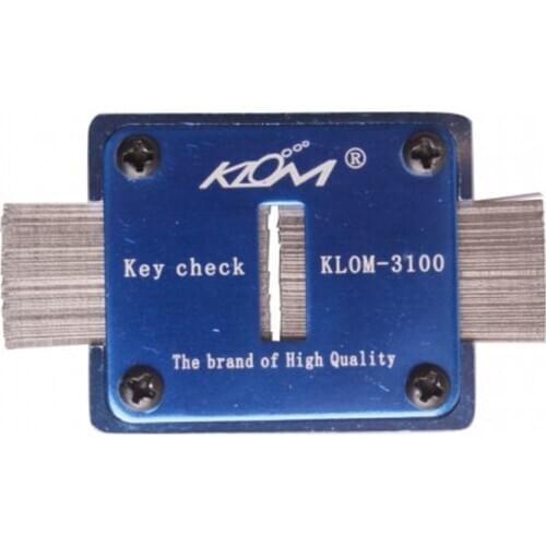 Genuine KLOM Key Check Locksmith Tools Blank Key Slot Checker KLOM-3100