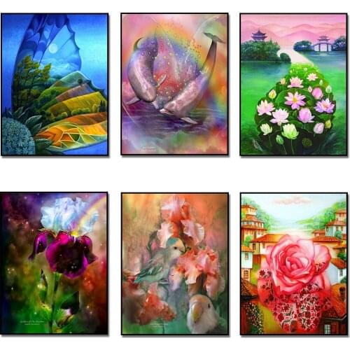 REDIY LADIY Painting Flowers By Numbers