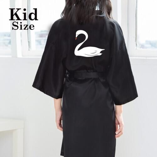 Family Look Family Matching Robe Satin Baby Women Princess Spa Party Favor Ladies Dressing Gift