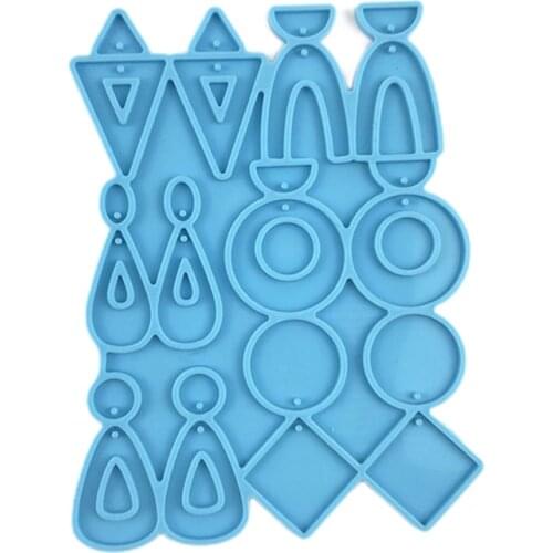 Earrings Epoxy Resin Mold Ear Studs Dangle Casting Silicone Mould DIY Crafts Jewelry Pendants Making Tools