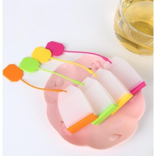Tea Infuser High Temperature Resistance Random Color Tea Strainers Food-grade Silicone Tea Bag Herbal Tea Infusers