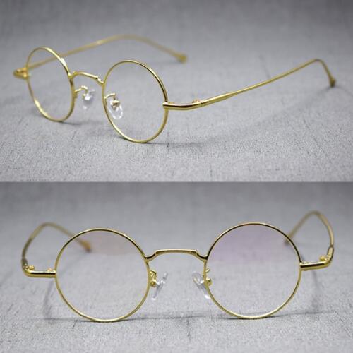 Vintage Small 40mm Round Full Rim Men Women Reading Sunglasses +100 +125 +150 +175 +200 +225 +250 +275 +300 +325 +350 +375 +400