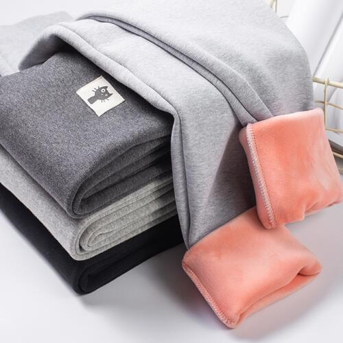 Thermal Long Johns Underwear Womens Winter Warm Pants High Waist Slimming Ladies Thick Basic Outwear Elastic Velvet Leggings