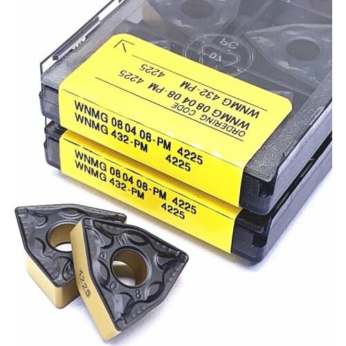 Carbide Insert WNMG0800404 WNMG080408 PM 4225 High Quality Super Hard External Metal Lathe Turning Milling Tools WNMG 080404