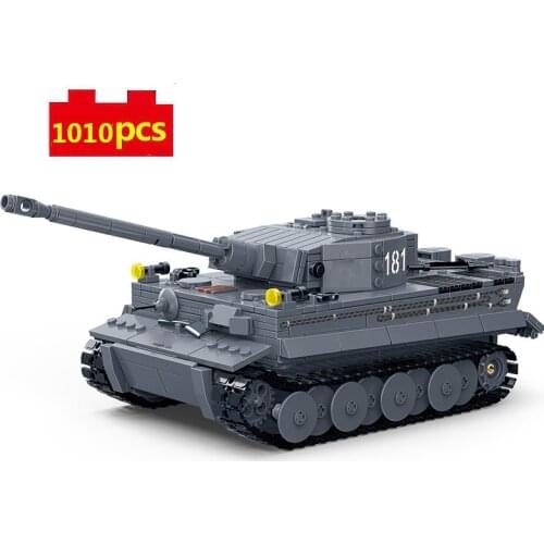 Military series WW2 Heavy tank armored force SWAT soldier DIY Model Building Blocks Bricks Toys Gifts