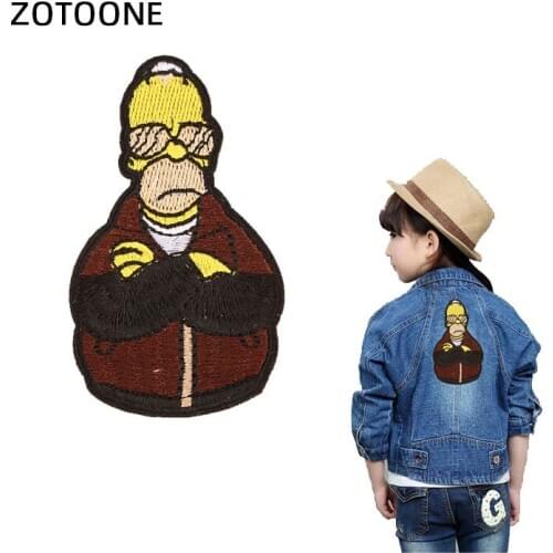 ZOTOONE Embroidered Patches for Clothing Iron on Clothes Patch ironing DIY Applique Sew Stickers Fabric Badges Super vintage G
