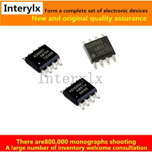 2Pcs New AD8662ARZ AD8662A AD8666ARZ AD8666A AD8667ARZ AD8667A SOP-8 Precision amplifier IC can be Bom with single chip