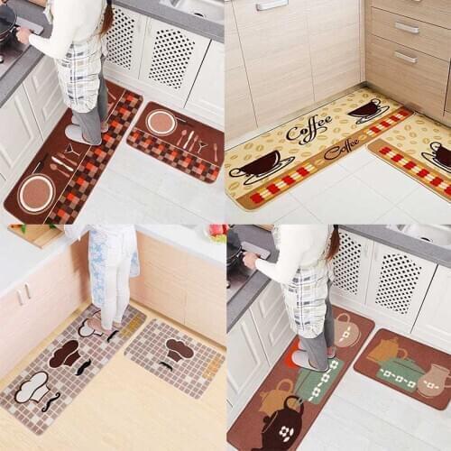 Kitchen Floor Carpet Modern Cartoon Pattern For Bedroom Entrance Doormat Hallway Floor Living Room Mat 2 Pieces 40*60cm/50*120cm