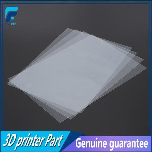 4 sheets FEP Film 120mm x 180mm x 0.1mm DLP LCD SLA Resin 3D Printer For Wanhao Duplicator D7, Proniks KLD-LCD1260, YHD-101