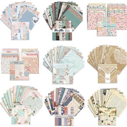 6*6 Inch 12 Patterns/Set Craft Pattern Paper For Scrapbooking Background Decoration Paper Pad Cardstock Making DIY Scrapbooking