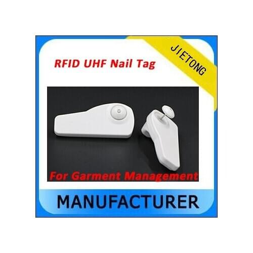 900 Mhz Iso-18000 6 GEN2 Rfid Uhf Passive Nail Tag for Garment Industry Management