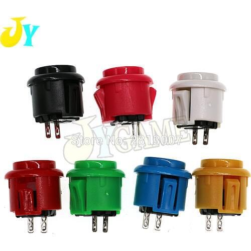 1 pcs 24mm arcade button switch buttons Round Push Button copy SANWA type for arcade cabinet accessories
