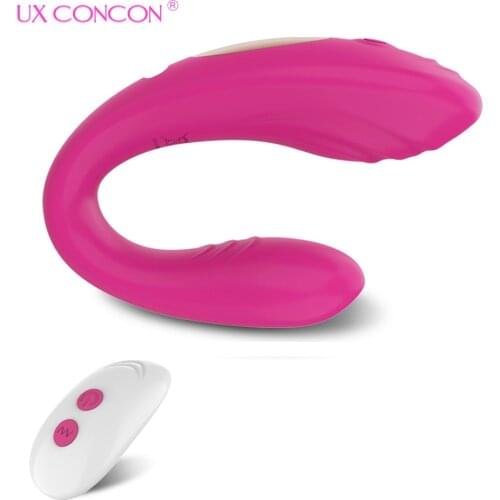 Wireless Vibrator Female Sex Toys for Women Couples U Shape Dildo Double Penetration Clitoris Stimulator Wearable Masturbator