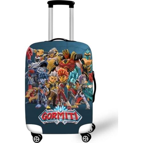 18-32'' Game Gormiti Travel Luggage Suitcase Cover Trolley Bag Protective Cover Boys Girls Elastic Suitcase Cover