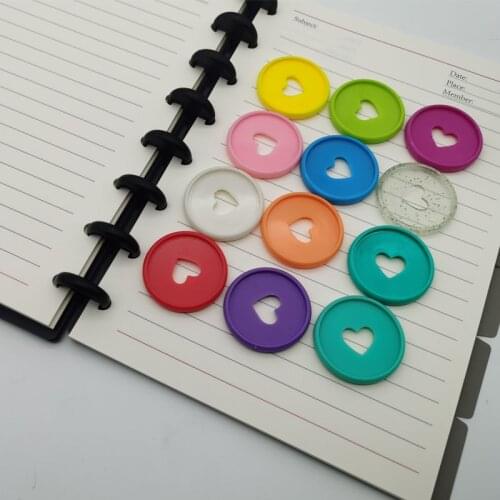 100PCS 35MM Mushroom Hole Binding Disc for Books Binding Discs Disk Planner Plastic Binding Rings Loose Leaf Office Accessories