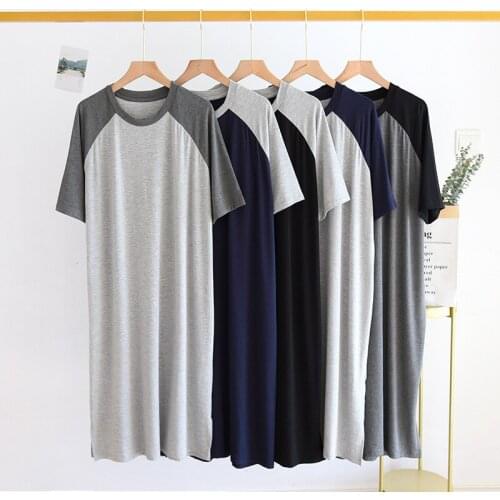 Fdfklak L-5XL Large Size Nightgowns Women Nightdress Summer Thin Sleepshirts Short Sleeve Casual Sleepwear Loose Nightwear