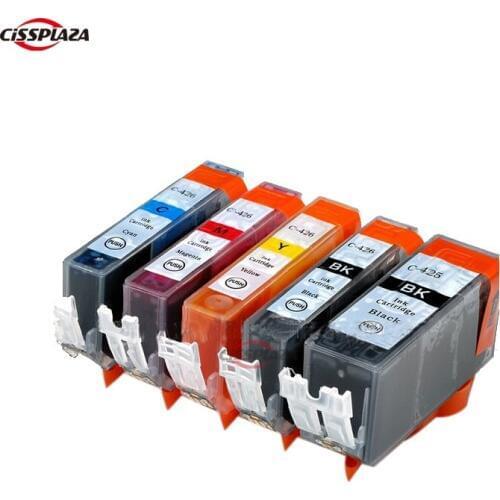 CISSPLAZA 15PCS PGI-425 compatible ink cartridges for Canon MG5240 MG5140 MG6140 MG8140 IP4840 MX884 IX6540 INK PGI425