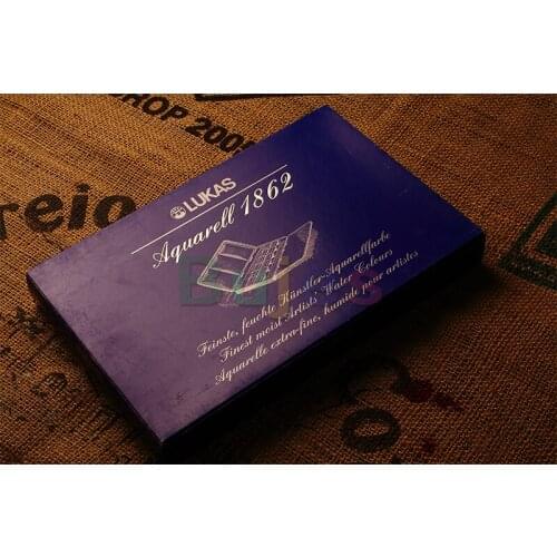 LUKAS Aquarell 1862 Watercolor Set of 24 Half Pans,6723,Vibrant color intensity and superior transparency distinguish