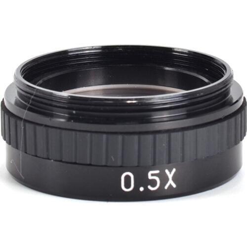 0.5X Industrial Single Monocular lens video microscope Lens 0.5 times auxiliary objective XDC-10A objective Lens M48*0.75mm