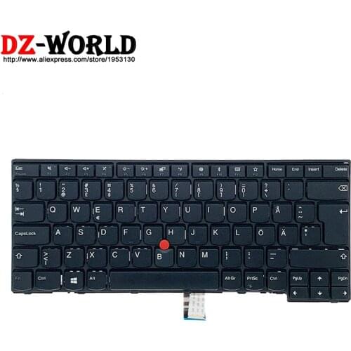 New Original SWE Swedish Keyboard for Lenovo Thinkpad L470 L440 L450 L460 T440 T440S T431S T440P T450 T450S T460 Laptop 01EN494
