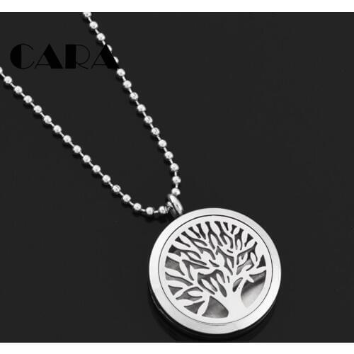 New Antique Vintage Life tree Aromatherapy Lockets Pendants Perfume Essential Oil Diffuser Necklace for men&women CAGF0356