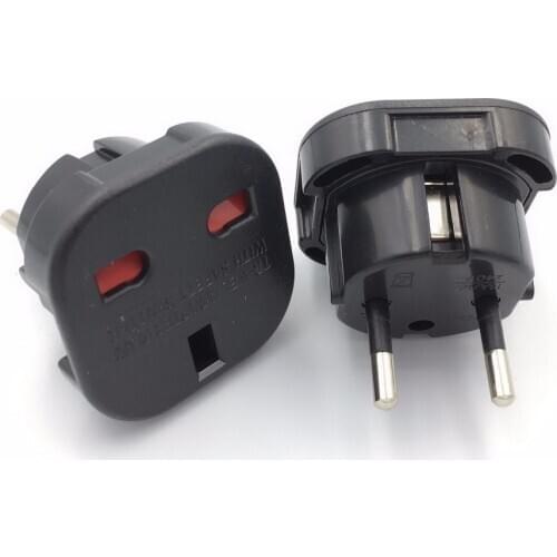 UK TO EU EUROPE Adapter Unversal travel Charger Plug Converter Wall Plug Socket 2 Pin 240V