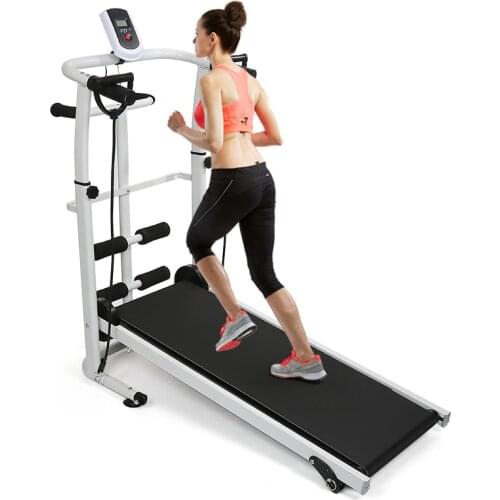Professional Foldable Treadmill Sports Running Simulator Sit-up Stepper Fitness Equipment LCD Screen For Home Gym HWC